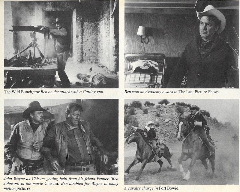 screen capture of Western Horseman article on Ben Johnson
