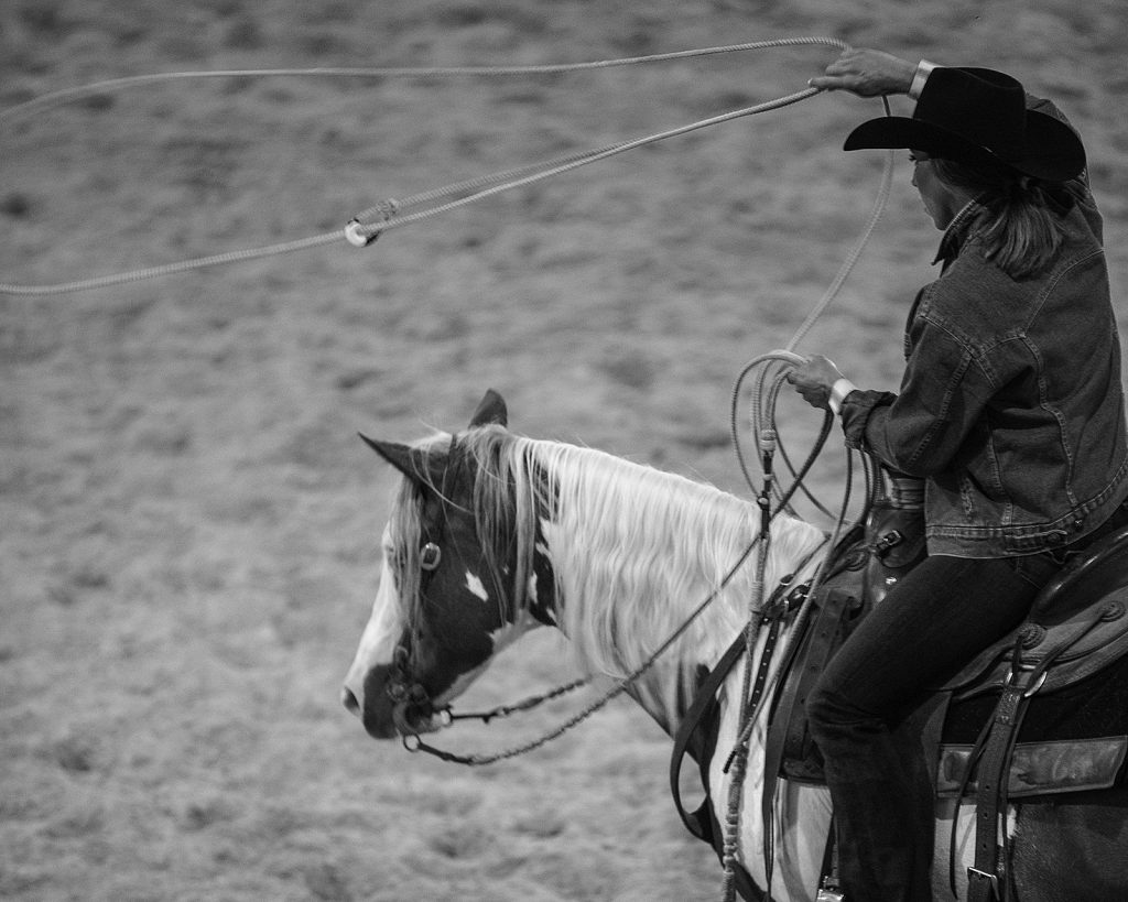 Roping takes practice