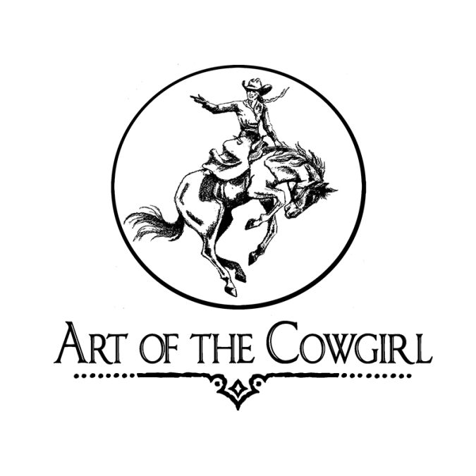 Art of the Cowgirl black & white logo