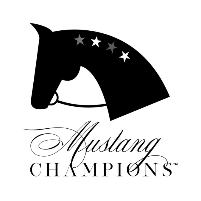 Mustang Champions black & white logo