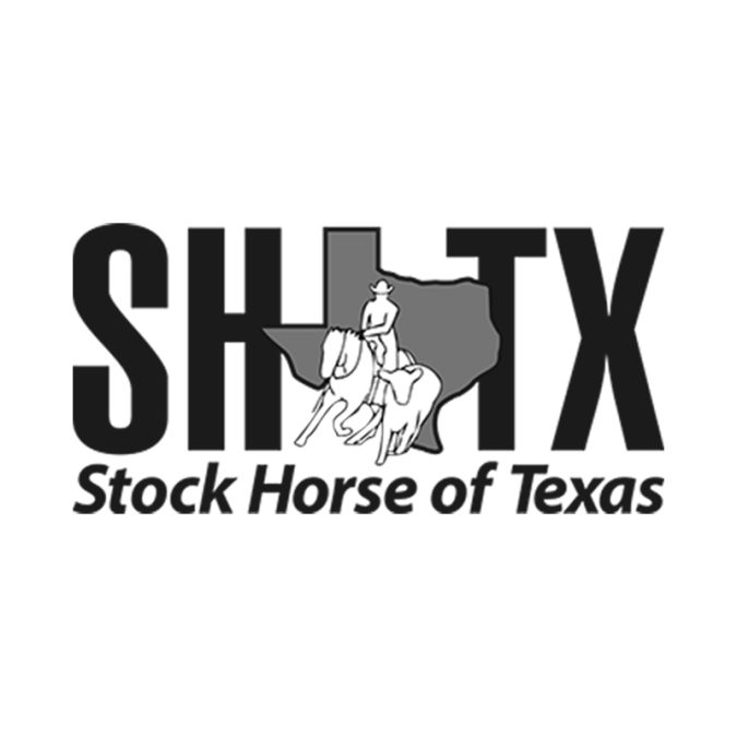 Stock Horse of Texas black & white logo