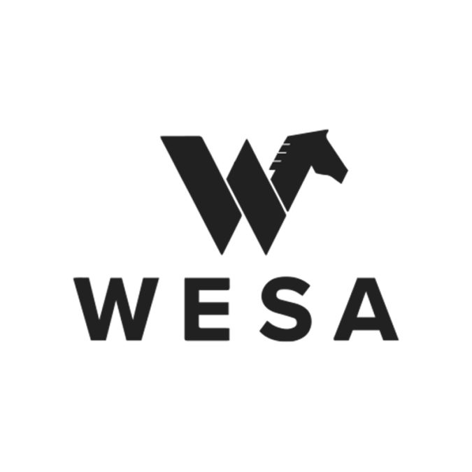 WESA black & white logo