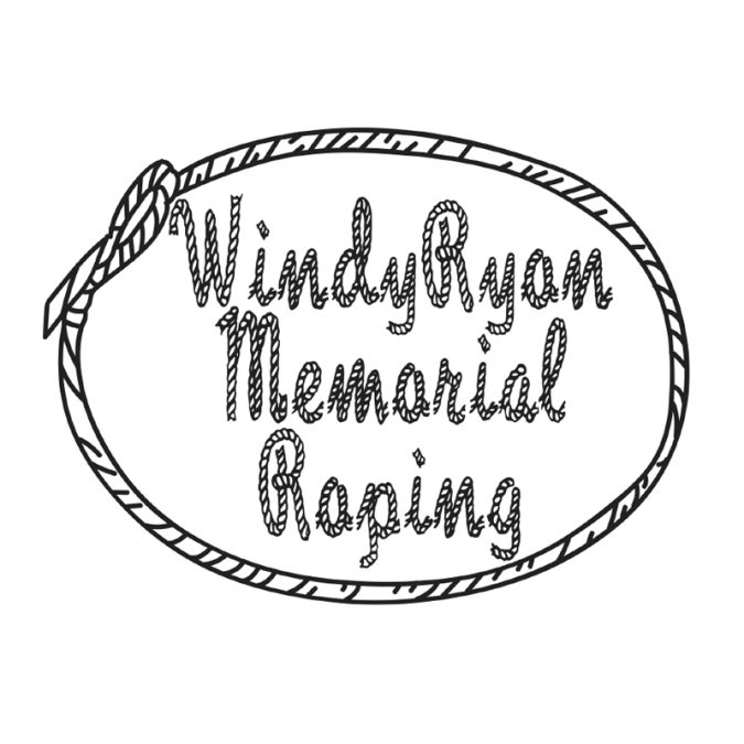 Windy Ryan Memorial Roping black & white logo