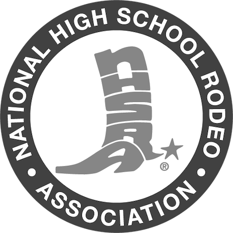 National High School Rodeo black & white logo