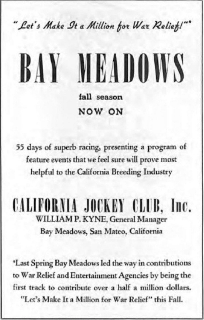 Bay Meadows ad