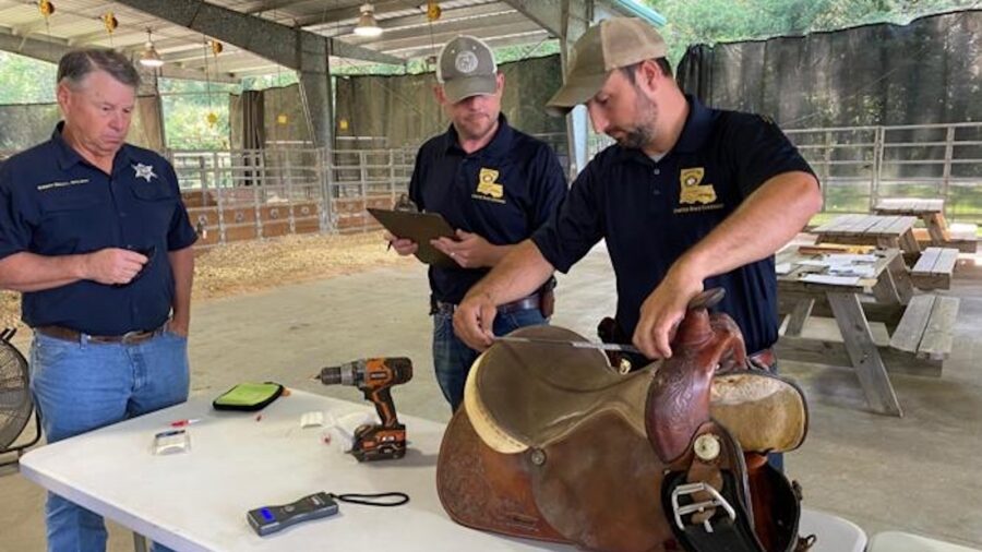 Louisiana Department of Agriculture and Fishery microchipping saddles